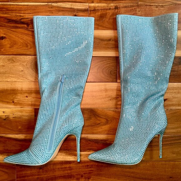 PUBLIC DESIRE “Lexi” Crystal Boots - Picture 1 of 12